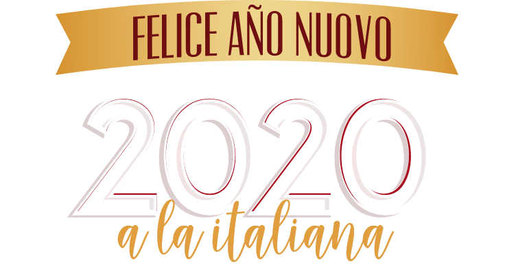 Felice año nuovo 2020 a la italiana